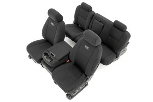 Chevrolet Silverado 2500 HD Seat Covers - Front + Rear - Rough Country - Neoprene - '11-'13